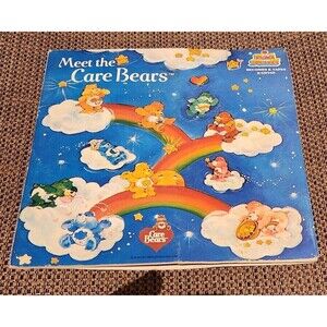 1983 Vintage American Recording 33 1/3RPM w/ Book: Meet the Care Bears #KSR948